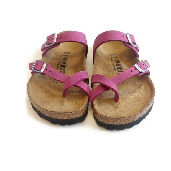 Birkenstock Mayari Oiled Leather Sandals EU 36 Womens 5 Festival Fuchsia Regular - Picture 8 of 11